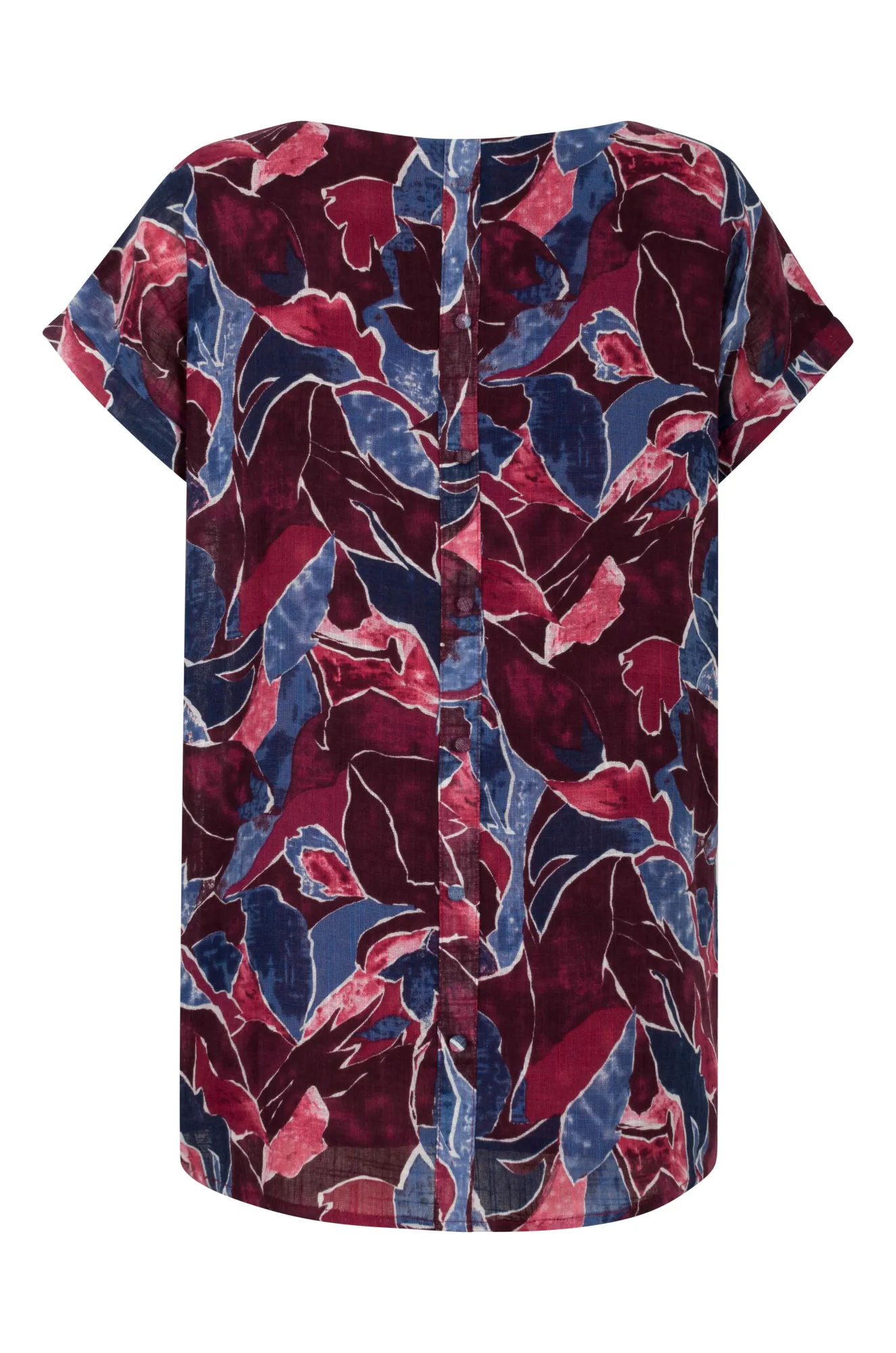 100% Cotton Tunic | Berry Indigo Abstract | 6273AR