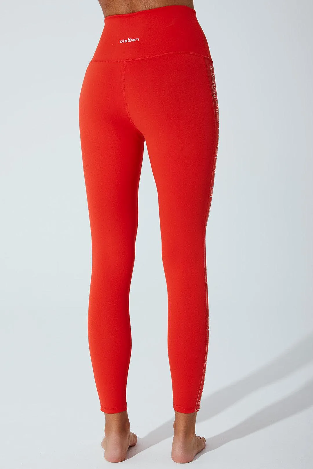 7/8 High Waist Double Knot Legging - Venetian Red