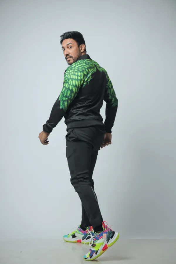 Aeroflex Feather Green Zipper Jacket