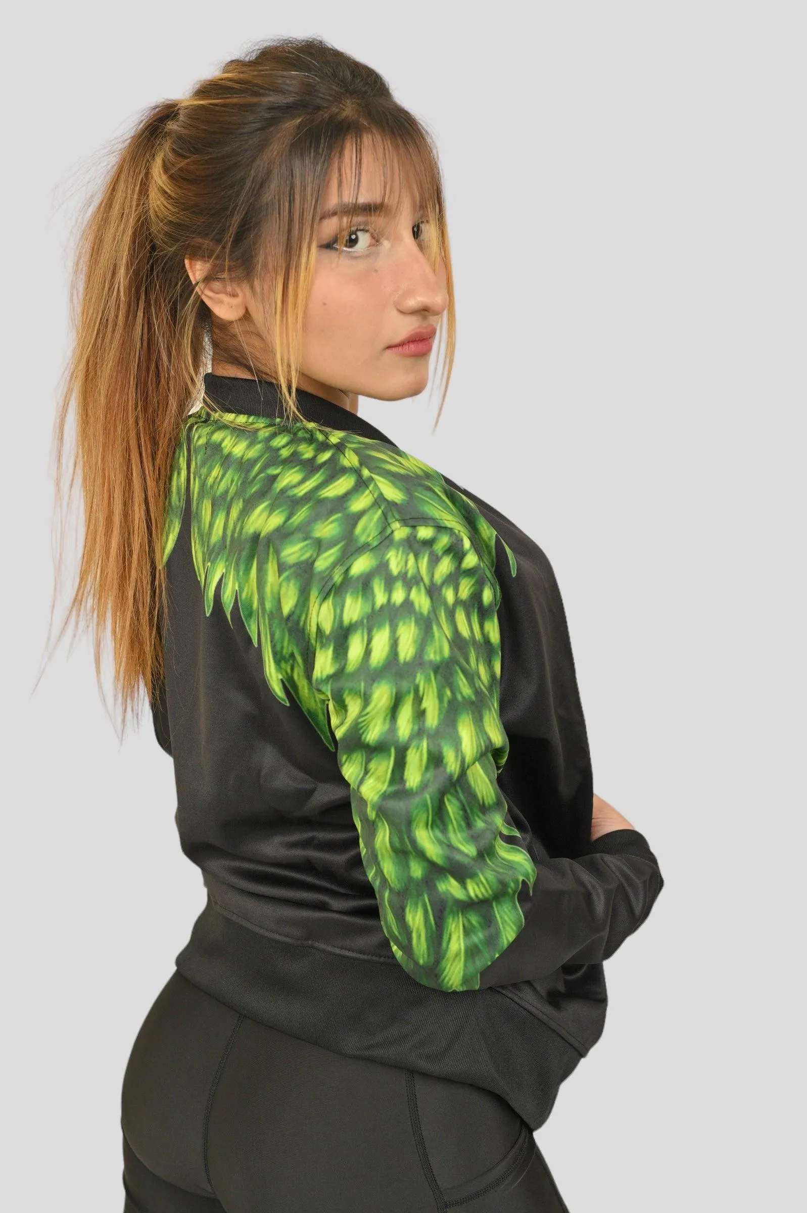 Aeroflex Feather Green Zipper Jacket