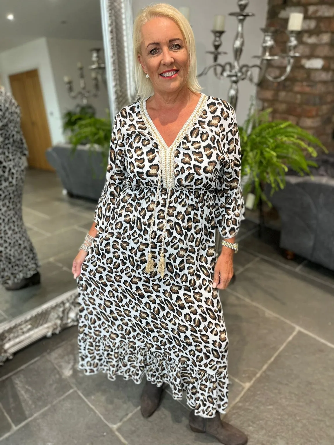 Animal Print Dress Rowan