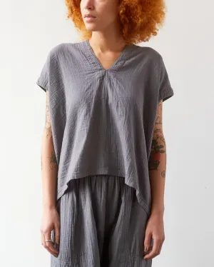 Atelier Delphine Celeste Top, Blue Charcoal