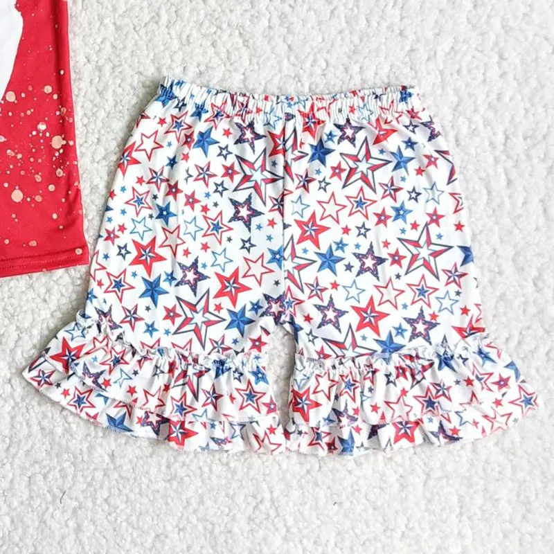 Baby Girls Clothes July 4th Boutique Kids Clothes Summer Girls Outfits B18-15