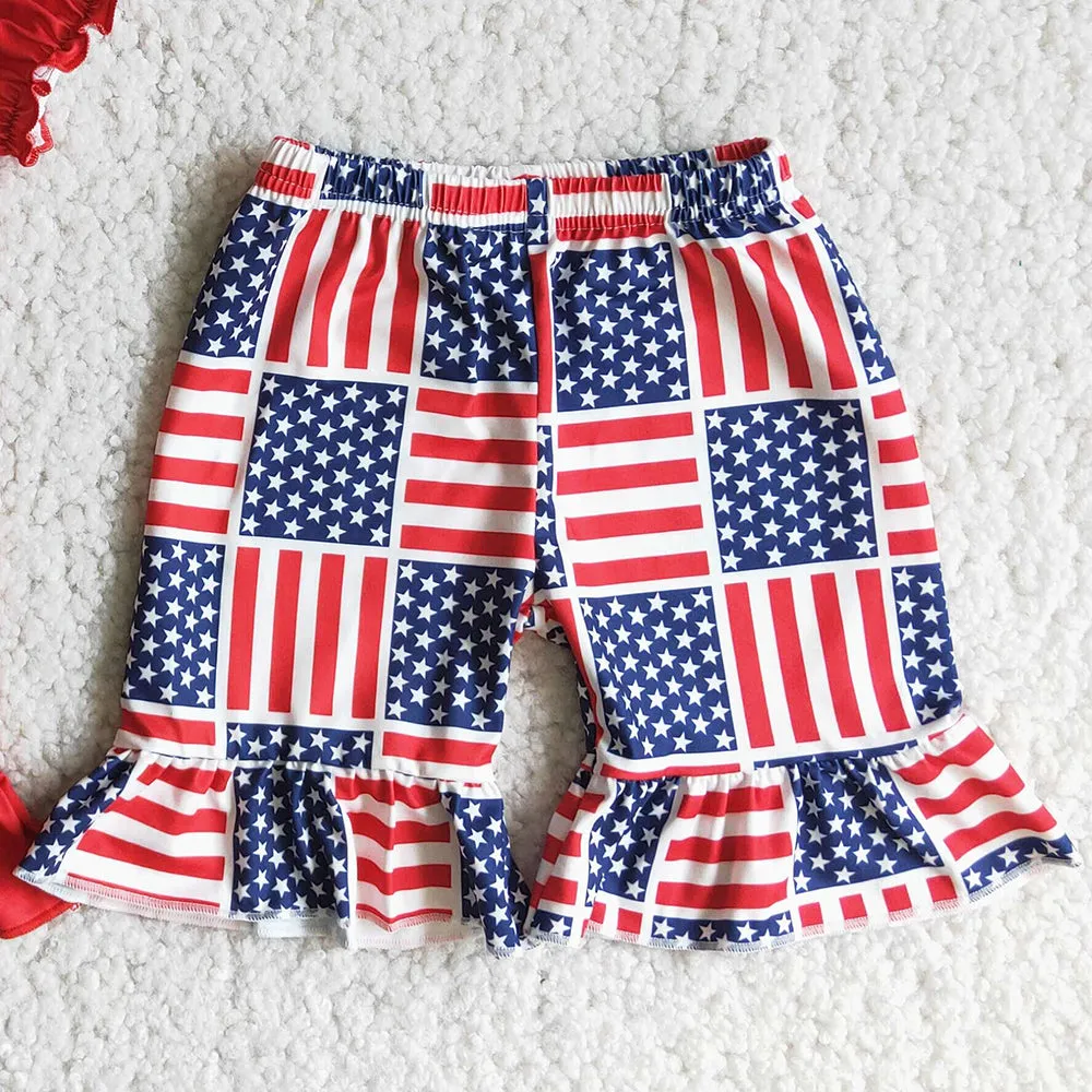 Baby Girls Clothes July 4th Summer Kids Boutique Clothing Girls Outfits D12-15