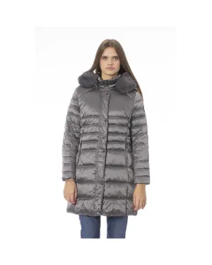 Baldinini Trend Women's Gray Polyester Jackets & Coat - L