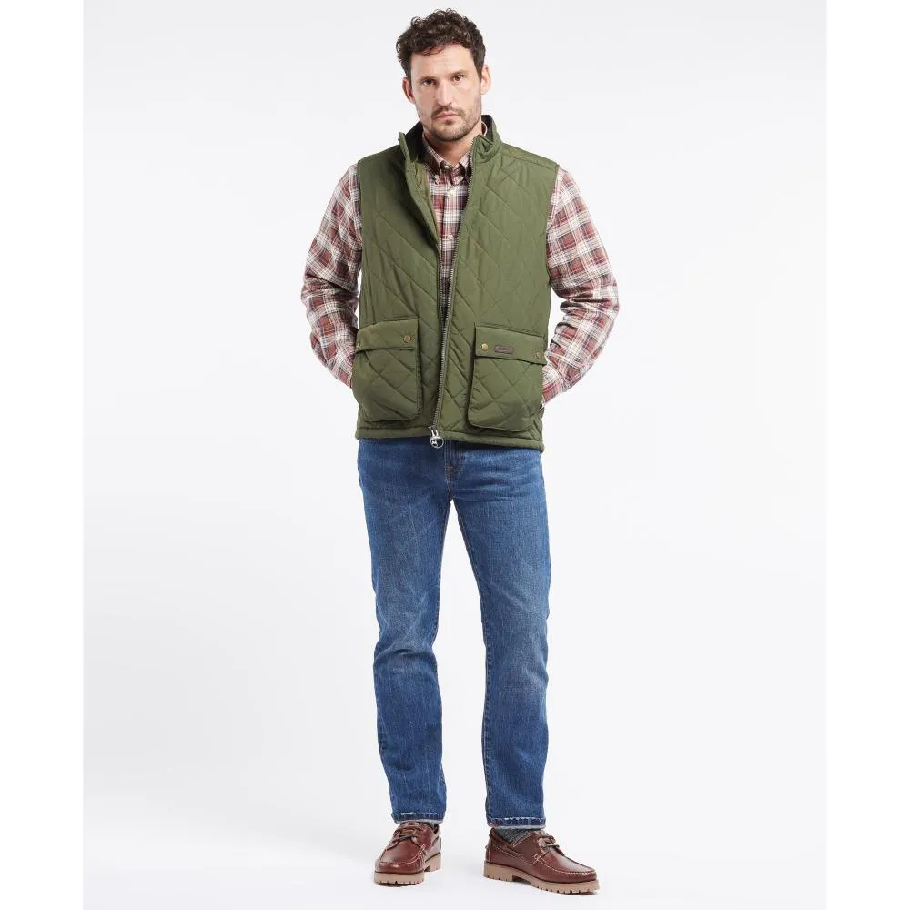 Barbour Fernwood Mens Quilted Gilet - Sage