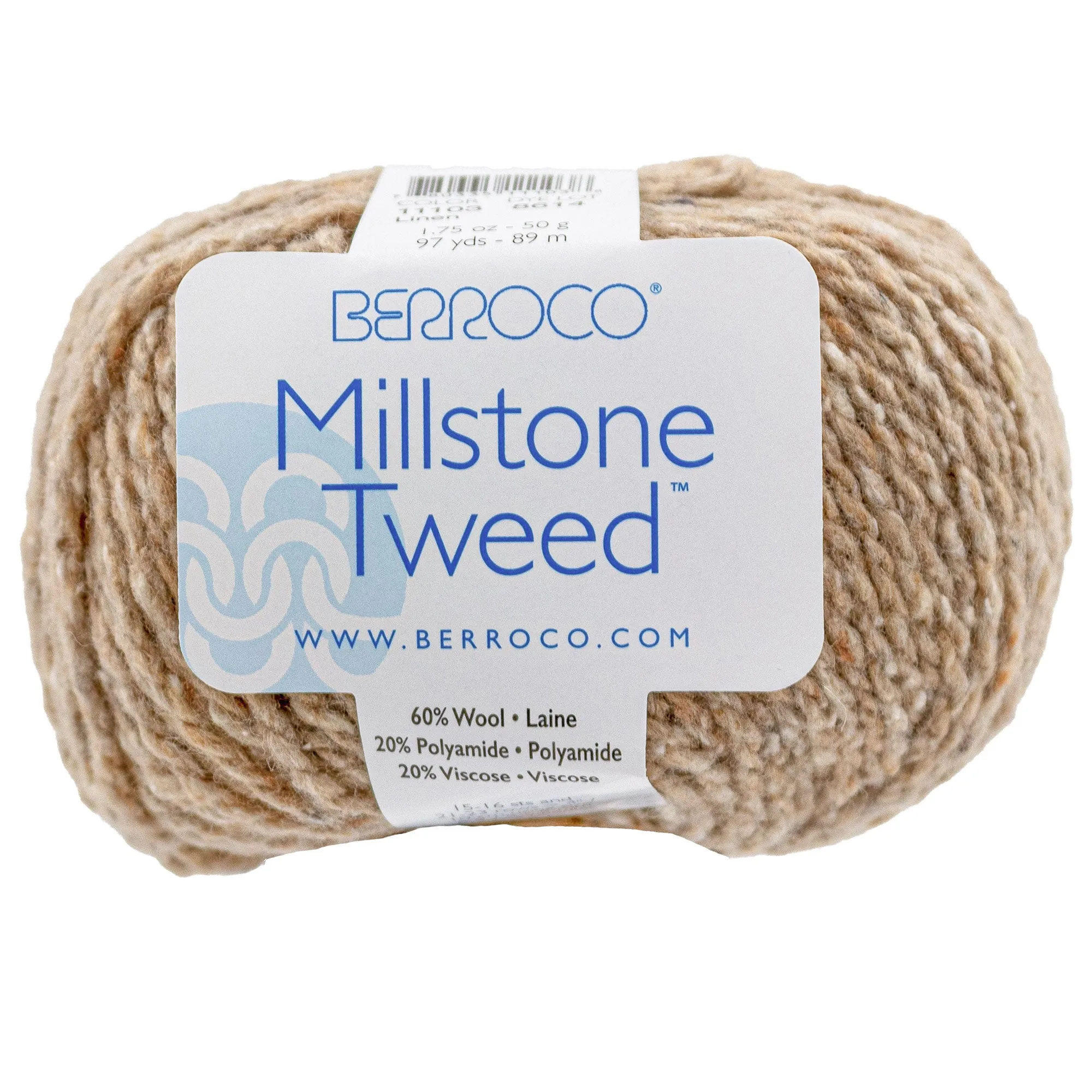 Berroco Millstone Tweed Yarn - 11103 Linen