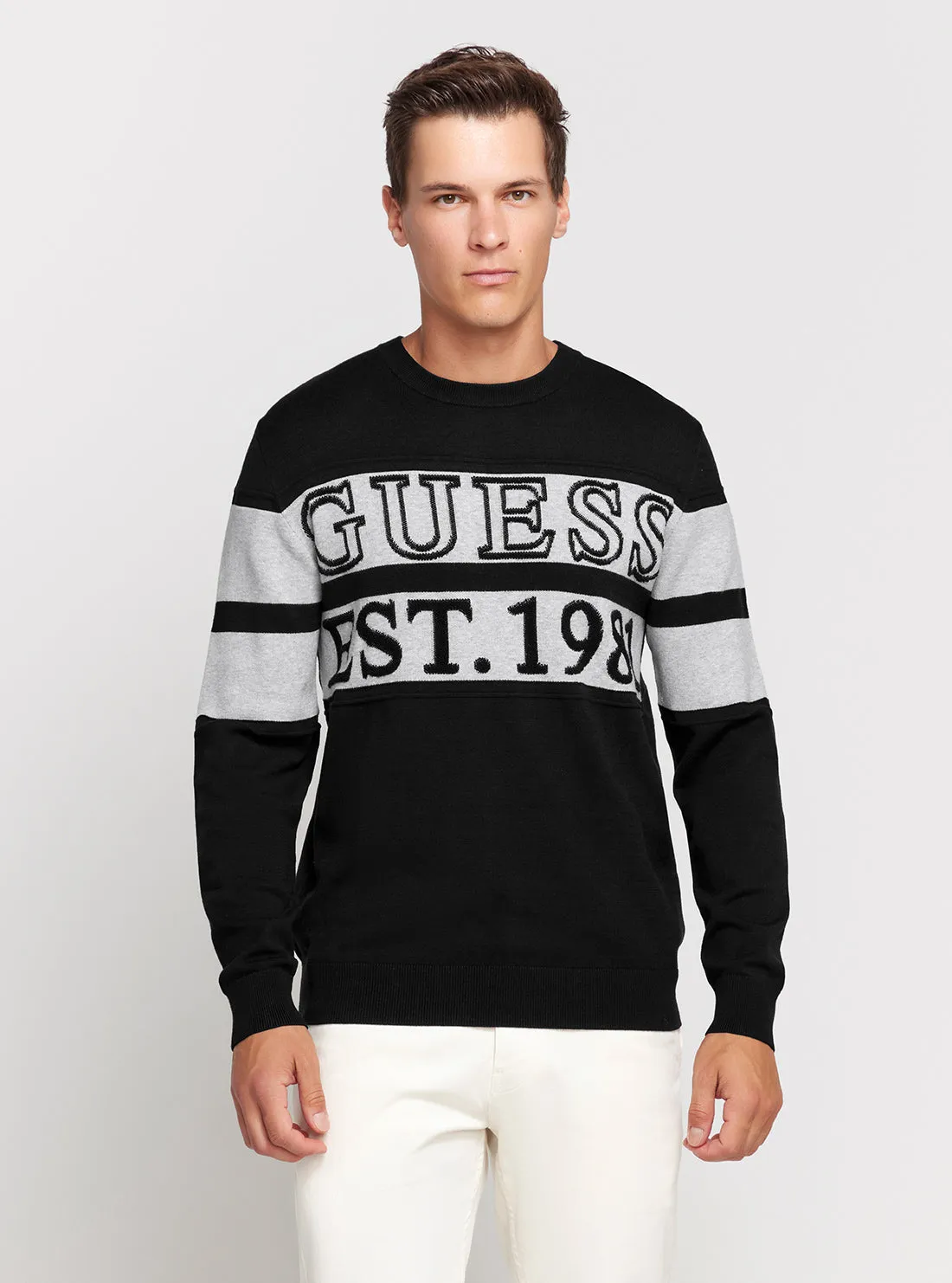 Black Bruno Long Sleeve Jumper