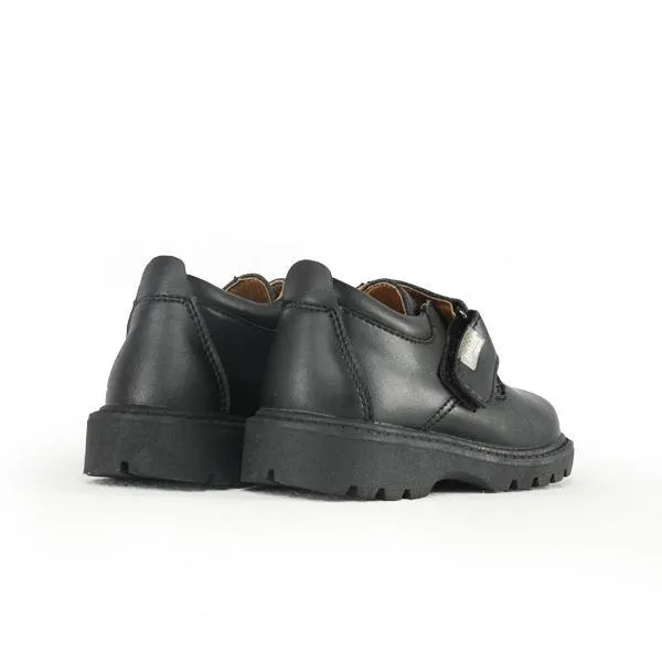 BOYS STRAP SCHOOL SHOE - BLACK