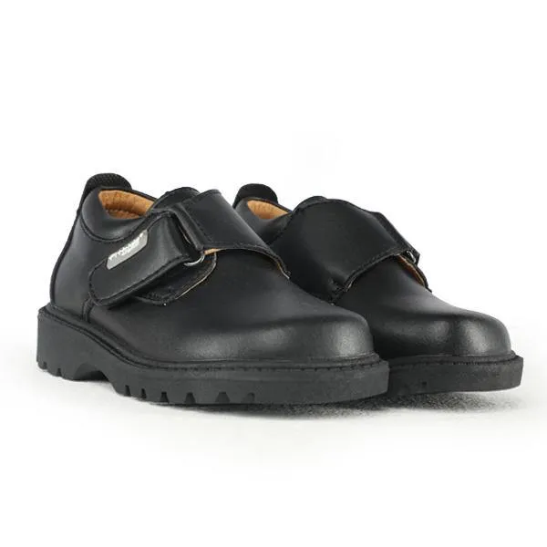 BOYS STRAP SCHOOL SHOE - BLACK