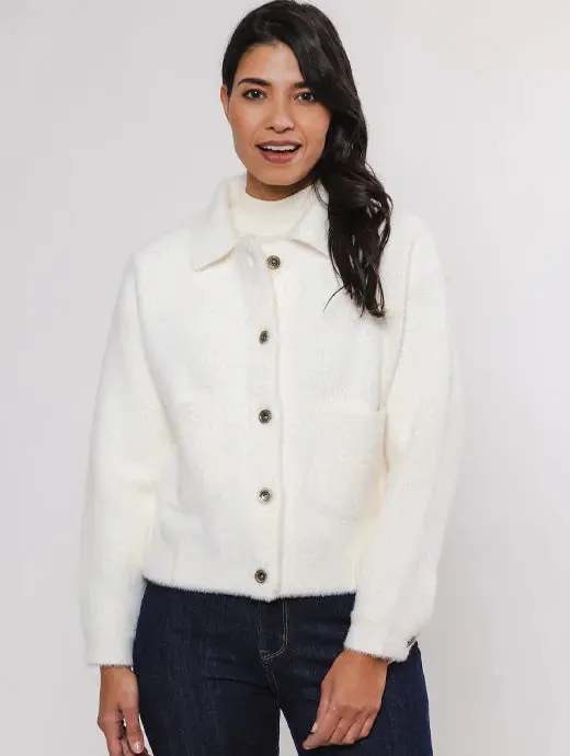 Bubbly Boxy Jacket Snow White