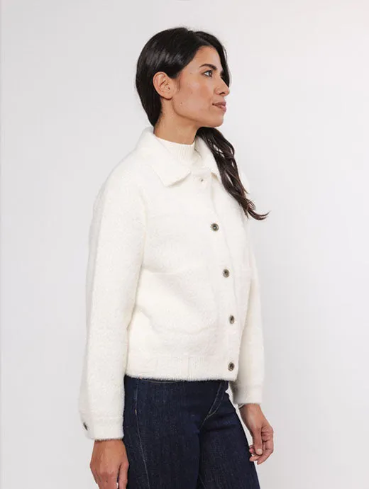 Bubbly Boxy Jacket Snow White