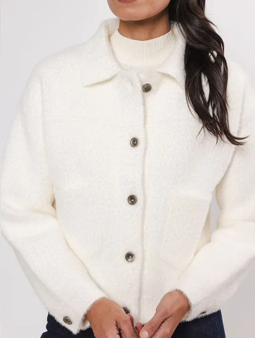 Bubbly Boxy Jacket Snow White