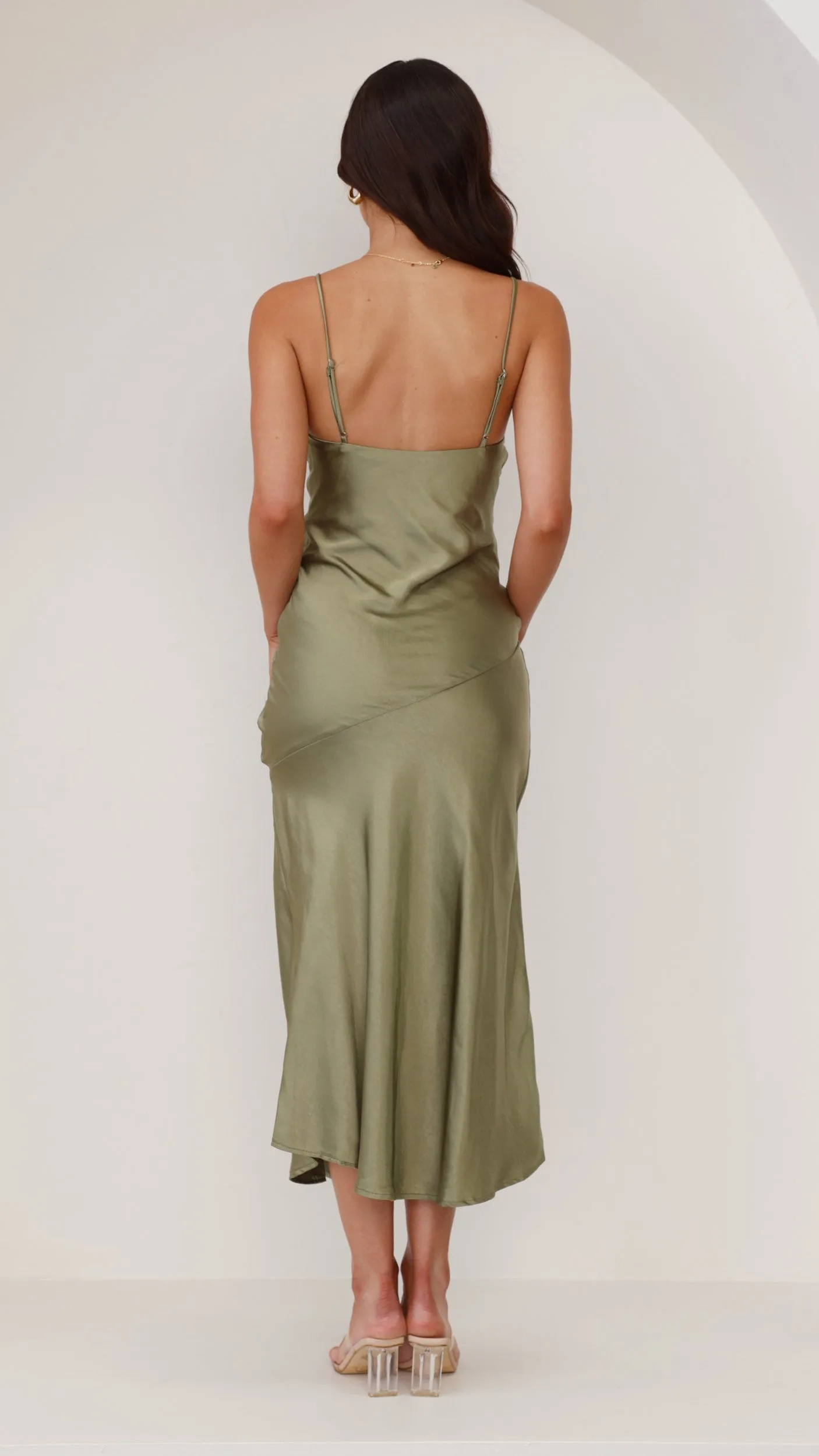 Celina Midi Dress - Olive