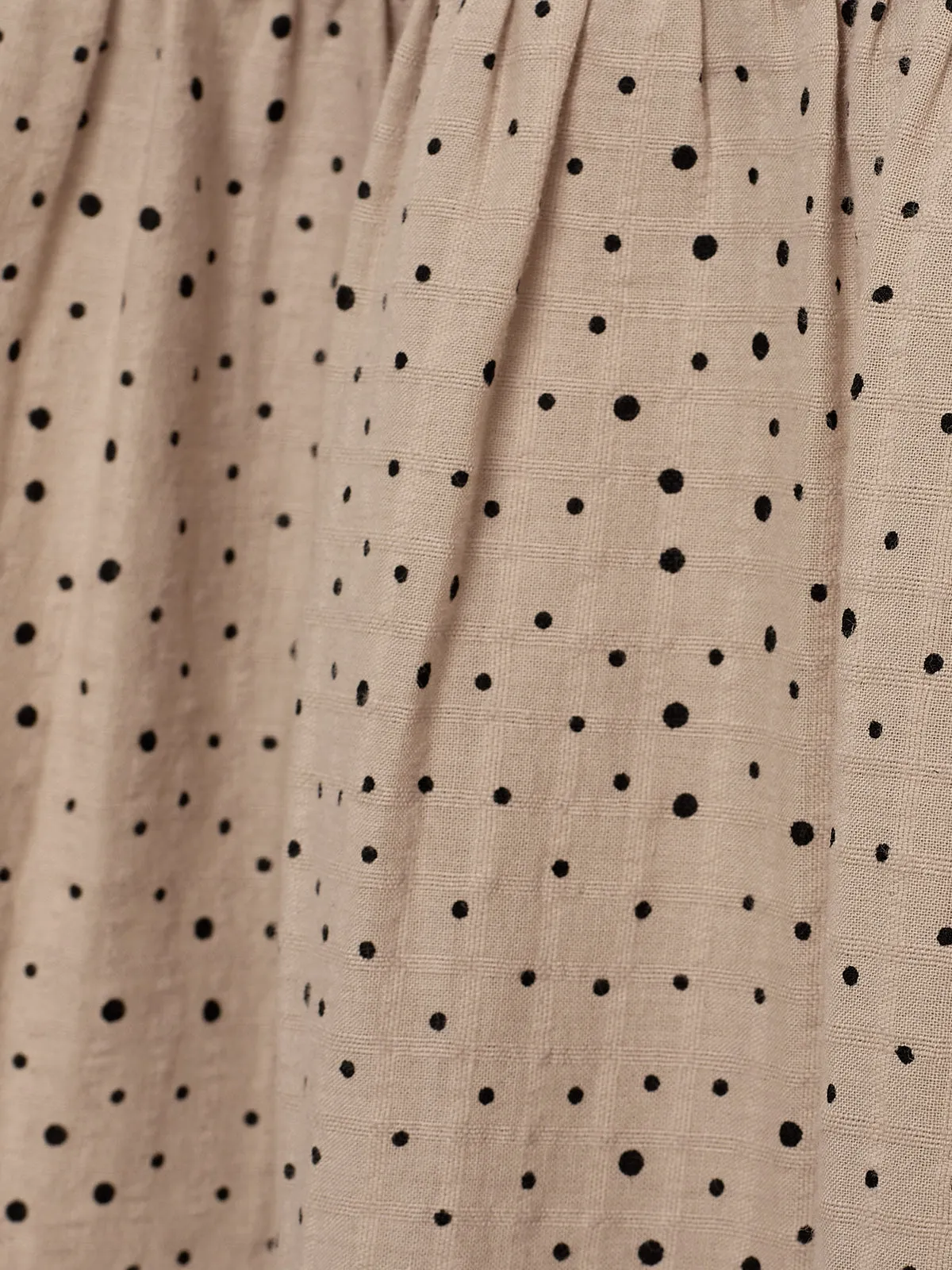 Cotton Dress w. Micro Dots - Tween - Moonlight