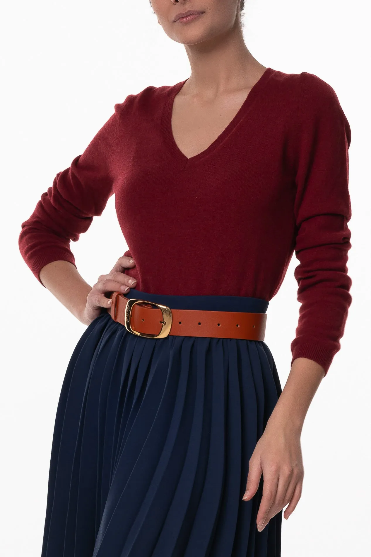 Evangeline V-Neck Cashmere Sweater