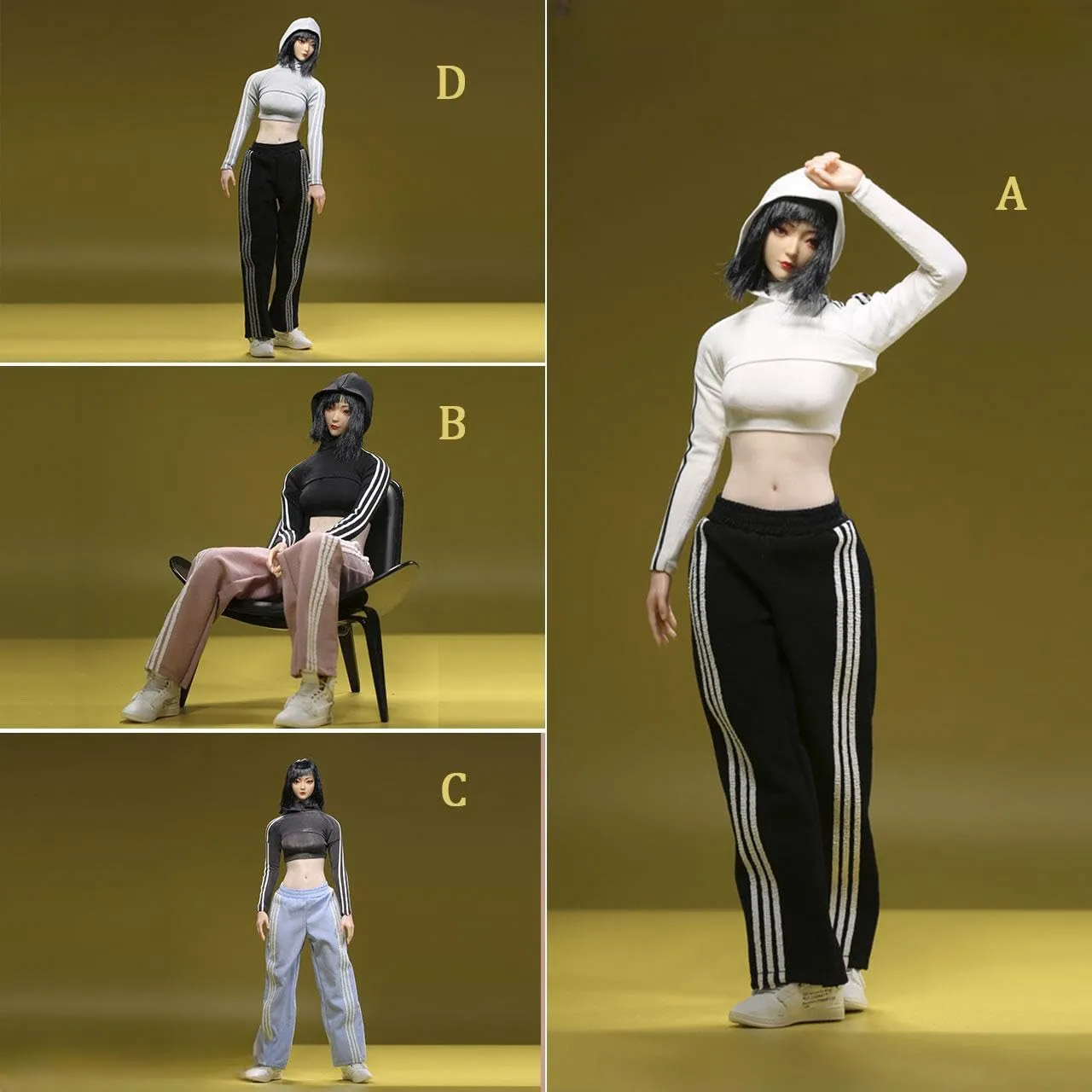 HiPlay 1/6 Scale Figure Doll Clothes: Casual Sports Suit for 12-inch Collectible Action Figure