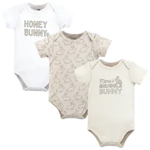 Hudson Baby Cotton Bodysuits, Honey Bunny