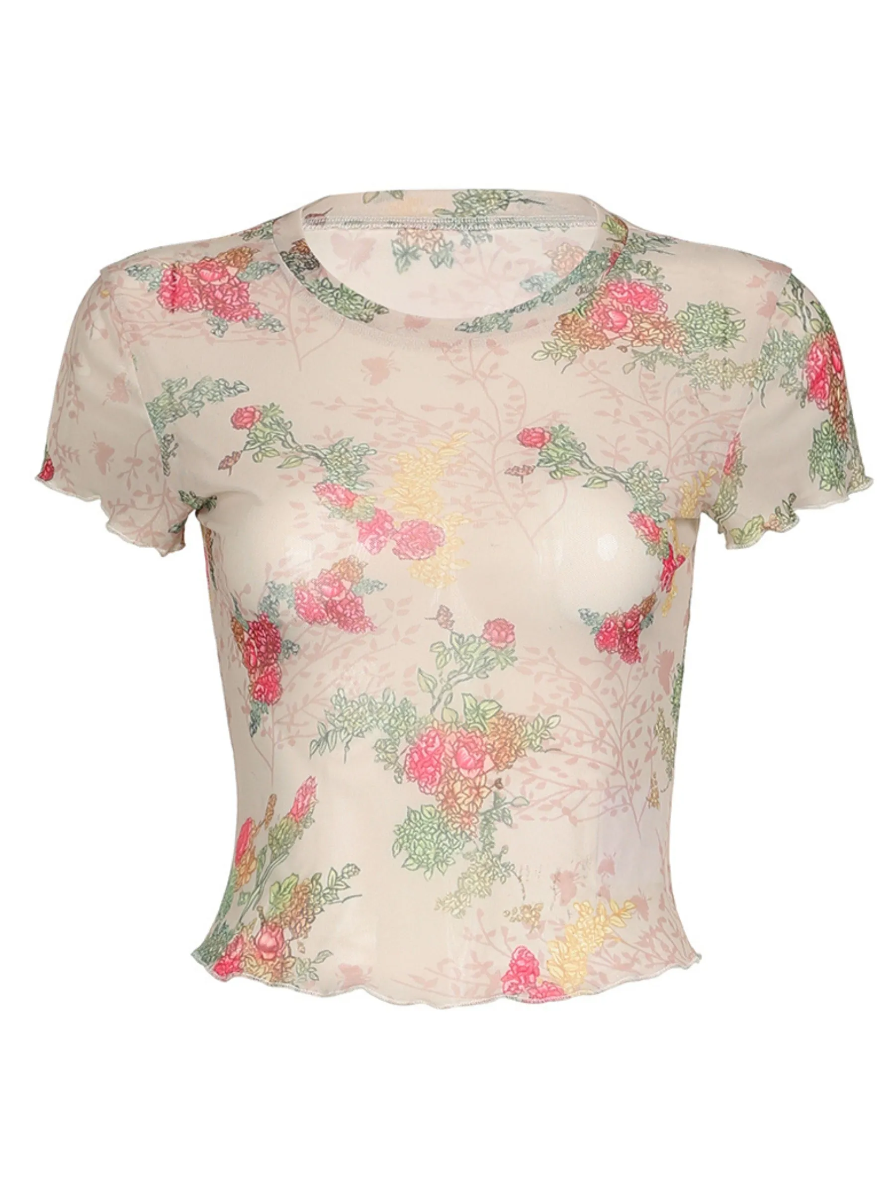 Lexus Floral T-Shirt Top