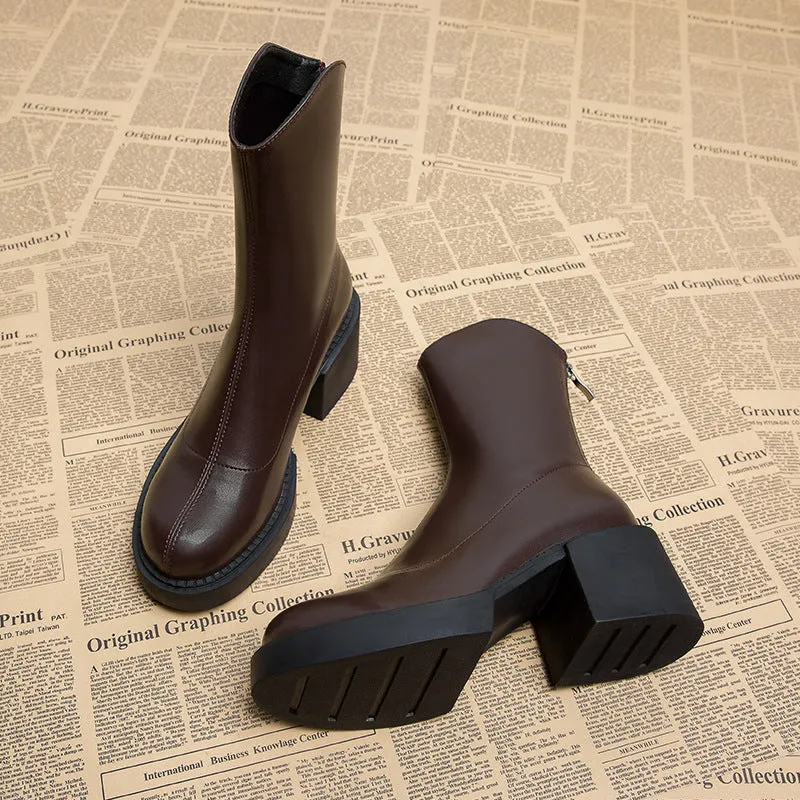 Lilia™ | Stylish chunky heeled boots for a bold look