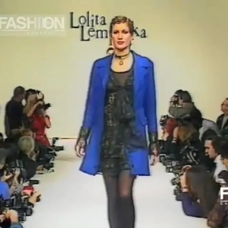 Lolita Lempicka F/W 1994 runway wrapped dress