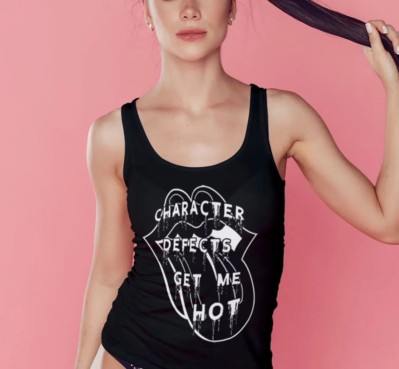 ltt- Defects Get Me Hot Ladies Tank Tops