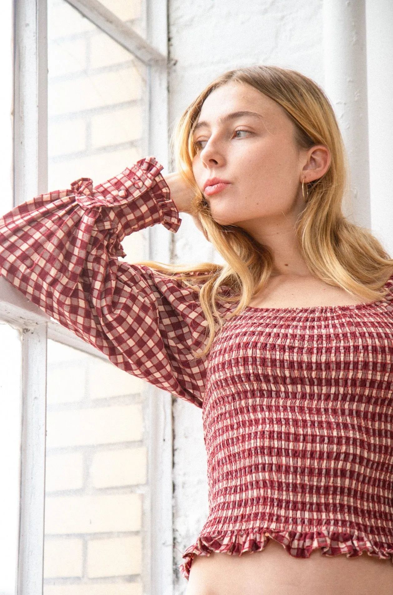 Maeva Gingham Top