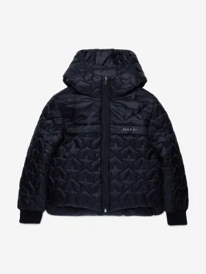 MARNI Girls Star Zip Up Jacket in Black