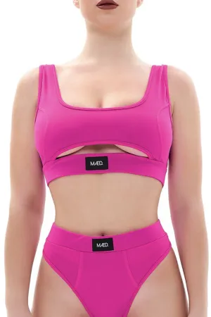 MD Offset Top - Matte Pink