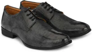 Men's Stylish Black Faux Leather Formal Shoes