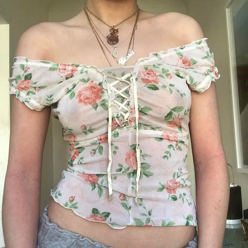 Minna Strappy Floral Top