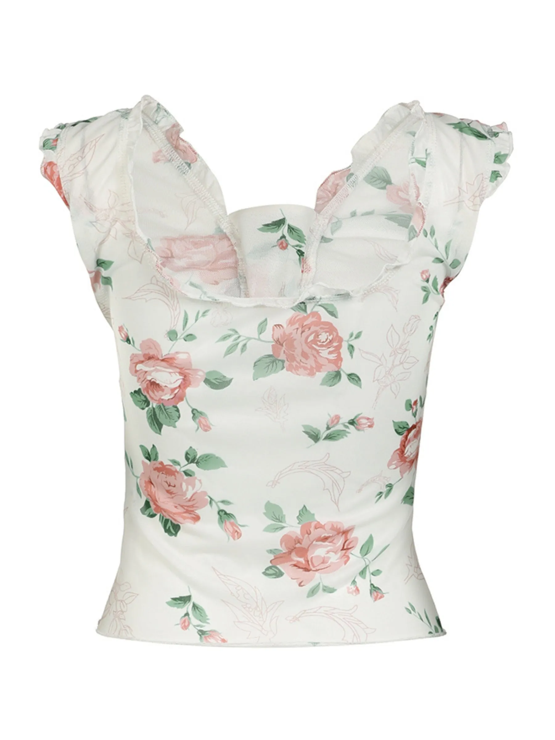 Minna Strappy Floral Top