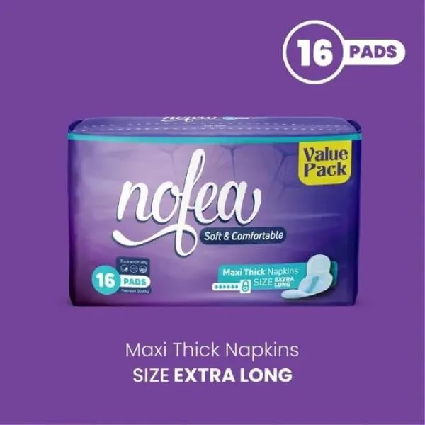 NOFEA MAXI NAPKIN EXTRA LONG 16 PADS