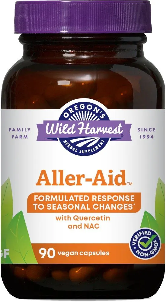 Oregon's Wild Harvest Aller Aid with Quercetin and NAC 90 Vegan Capsule