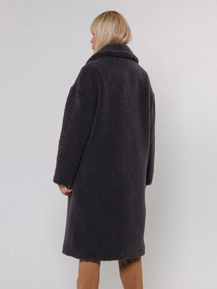 Rino & Pelle Elicia Teddy Coat Graphite