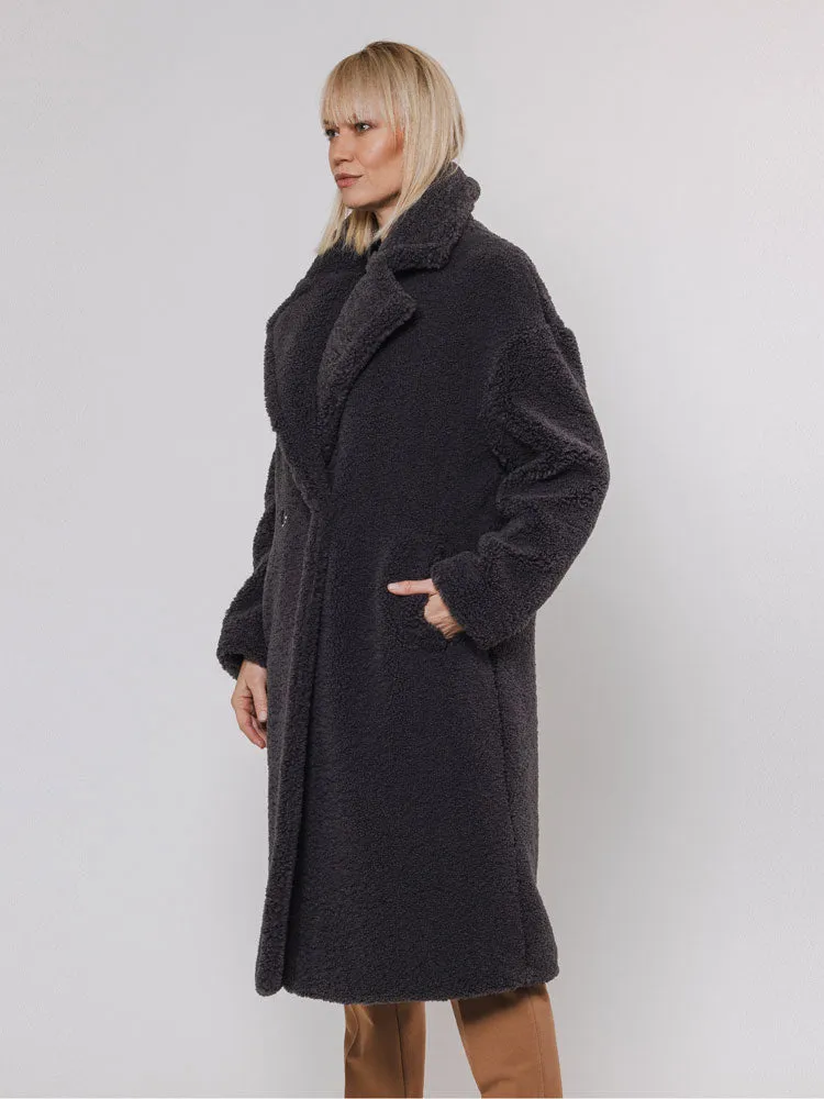 Rino & Pelle Elicia Teddy Coat Graphite