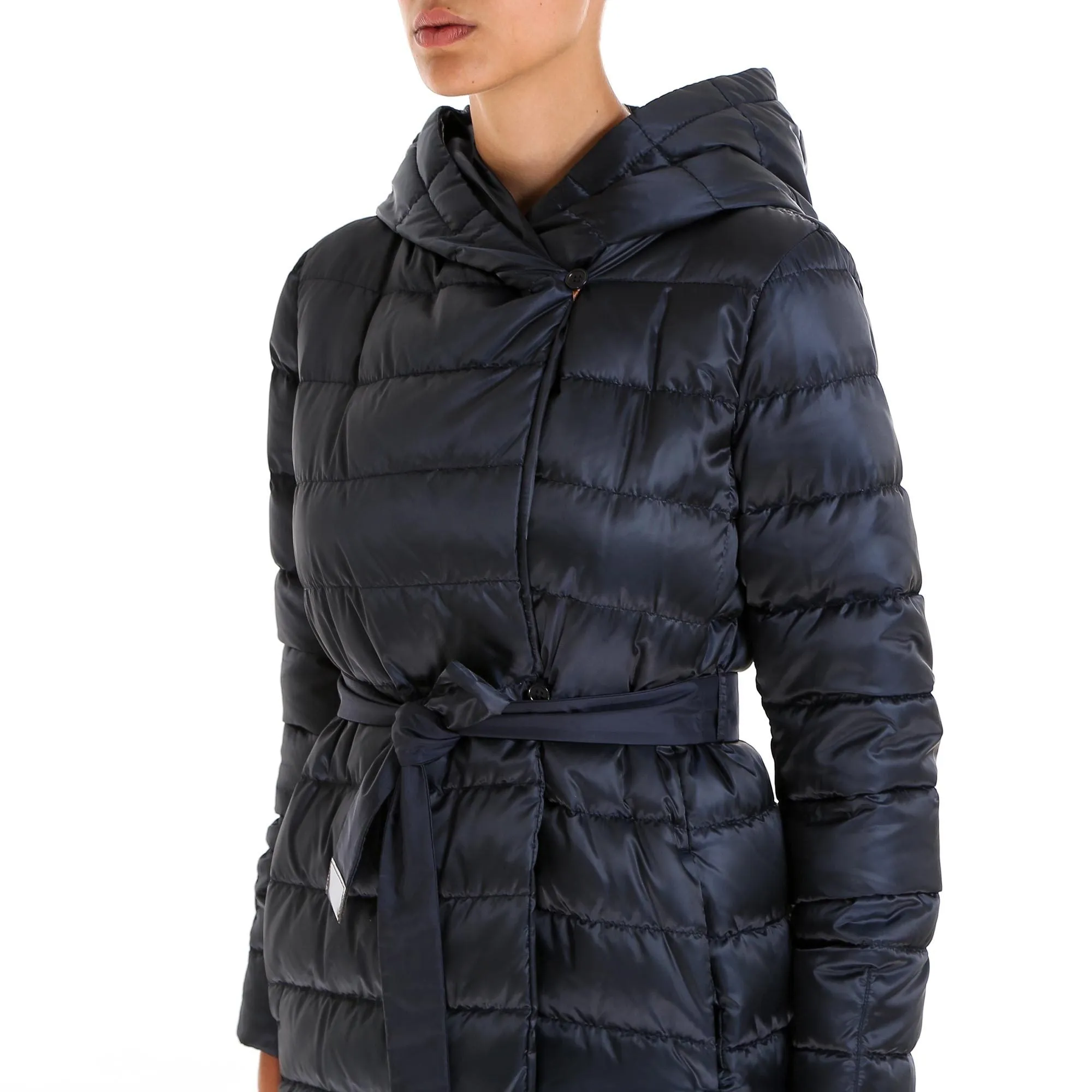 'S Max Mara Quilted Hooded Coat