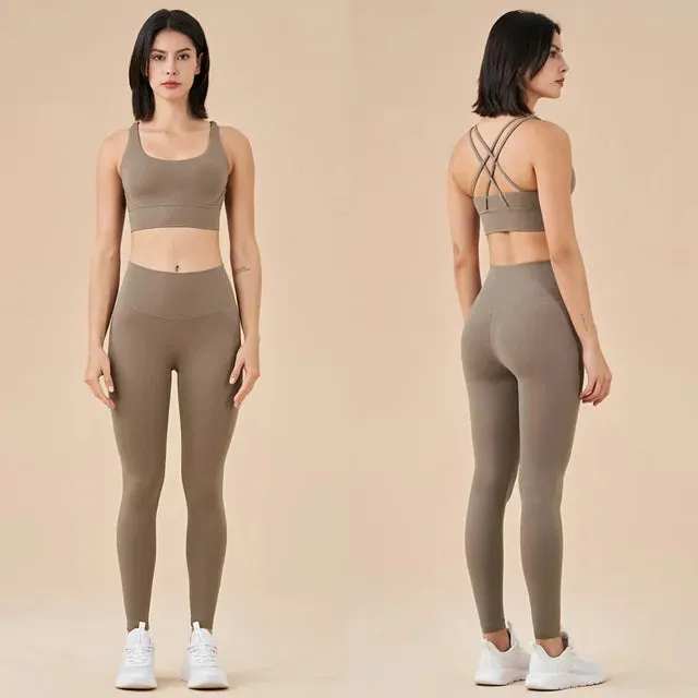 Seamless Yoga Set Gym Fitness Clothing Women Workout Set