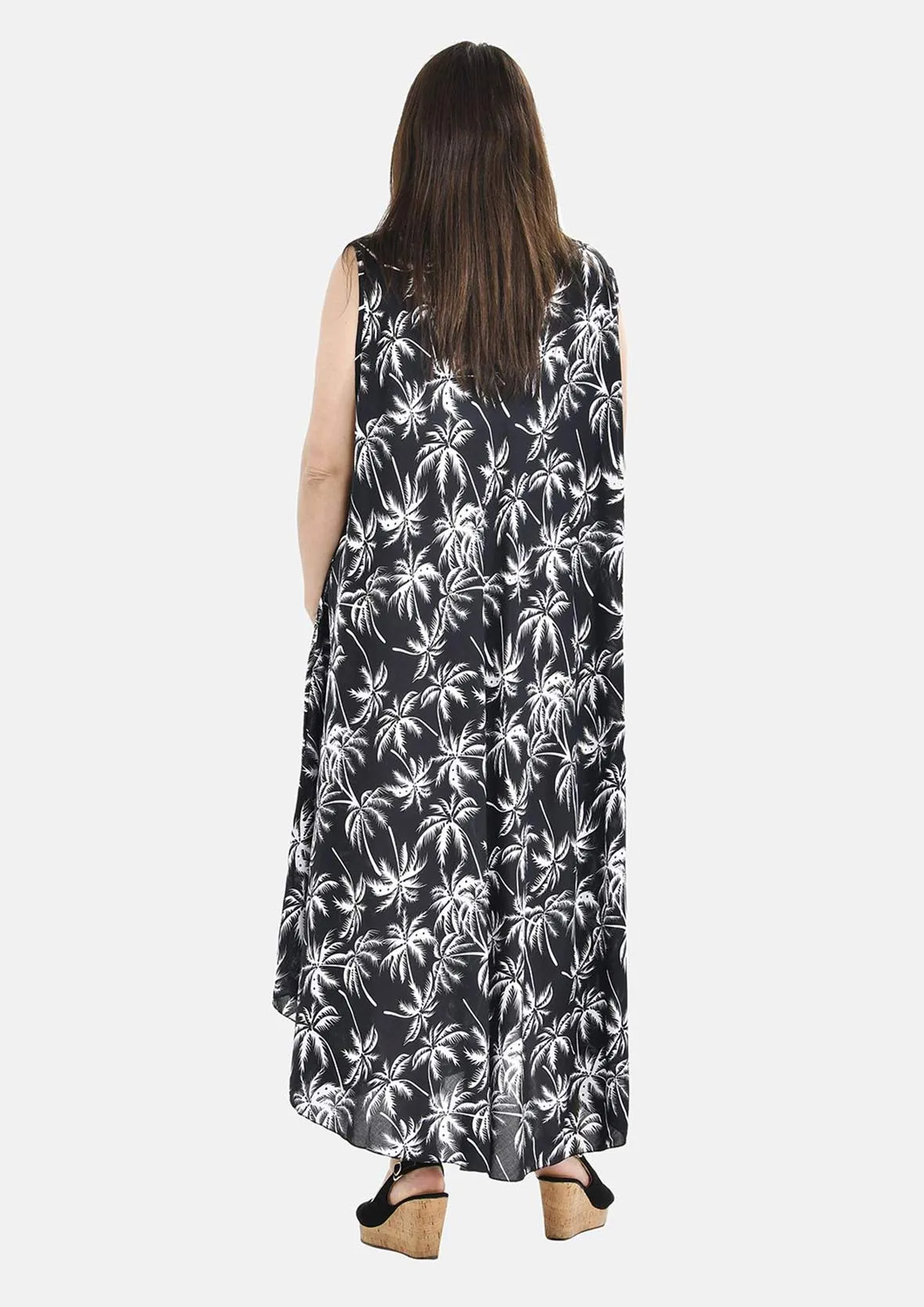 Sleeveless Maxi Umbrella Dress