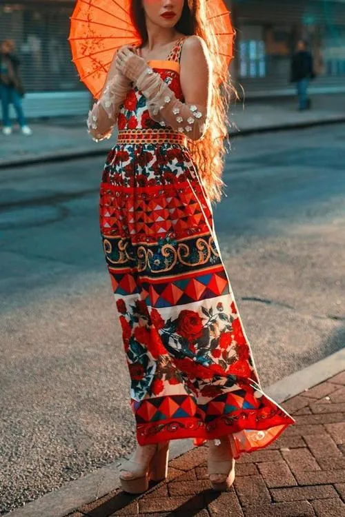 Wild Flower Slip Maxi Dress