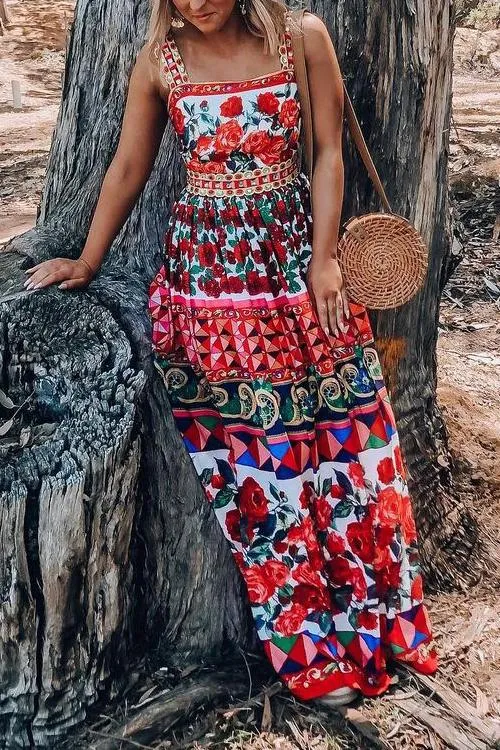 Wild Flower Slip Maxi Dress